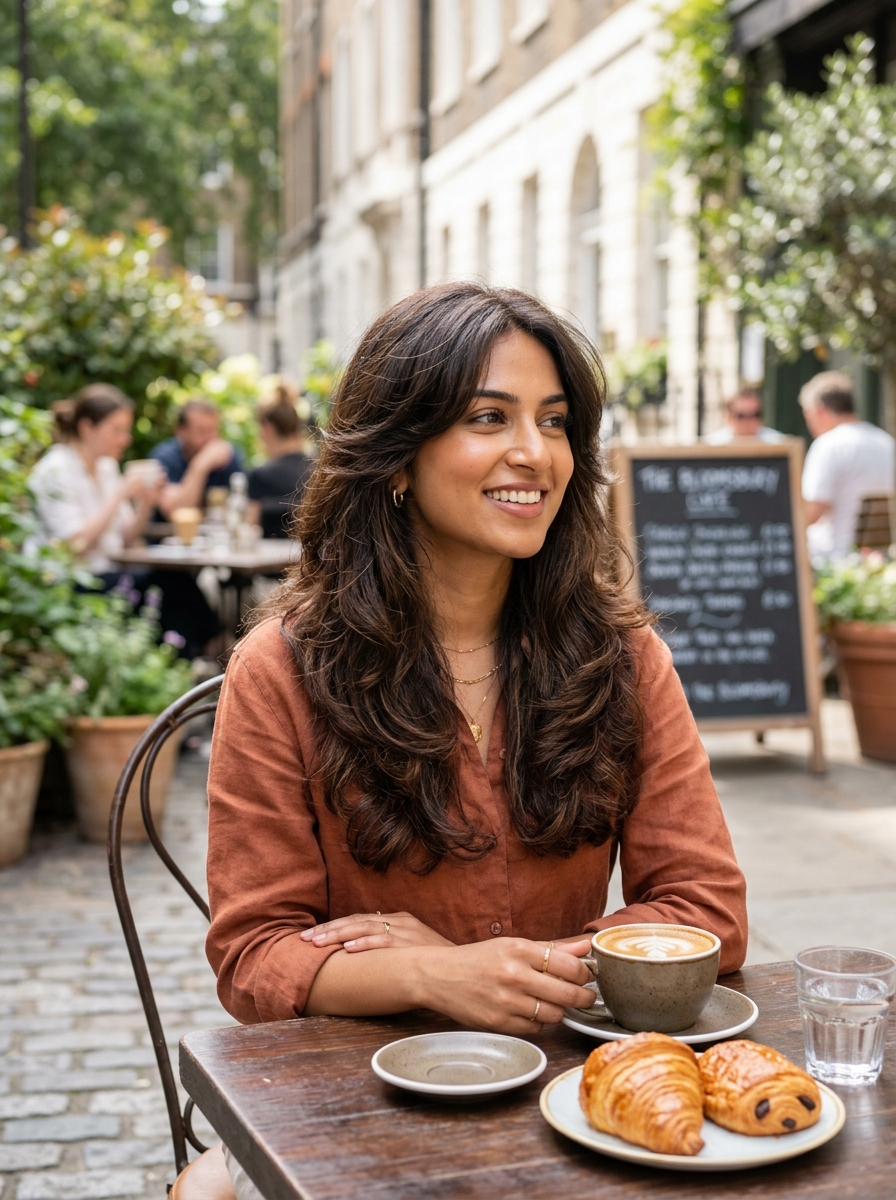 Long Butterfly Cut for Second-Day Brunch Styling