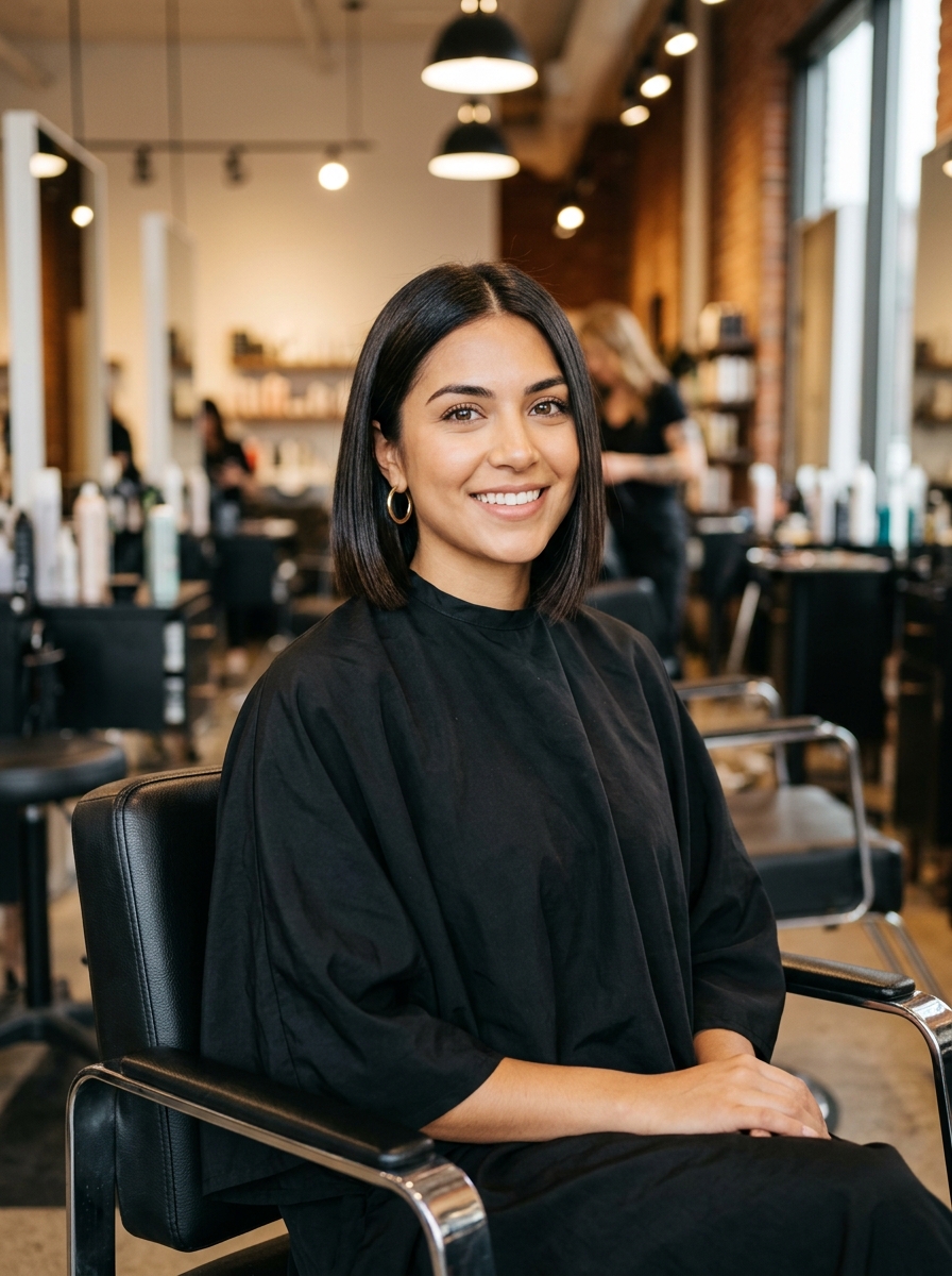 Blunt Chin-Length Bob