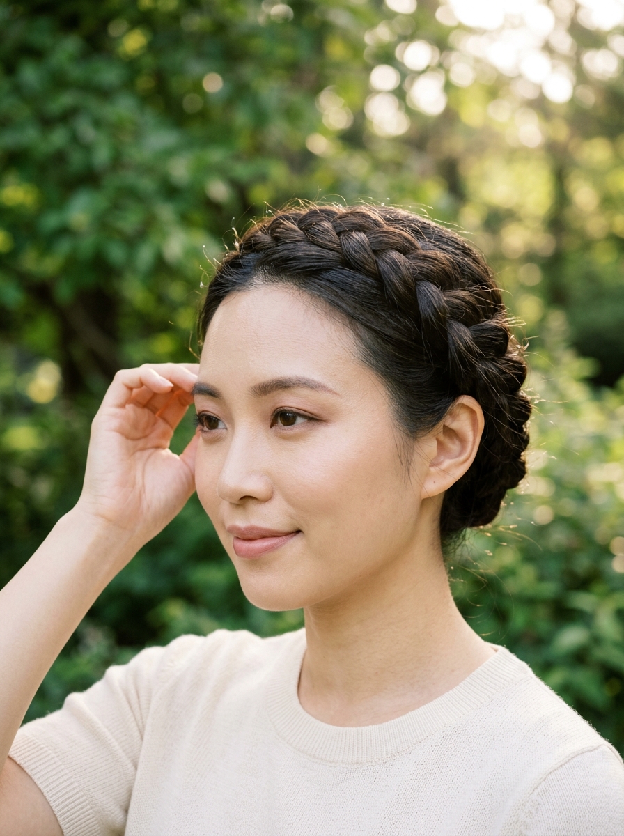 Braided Crown Updo