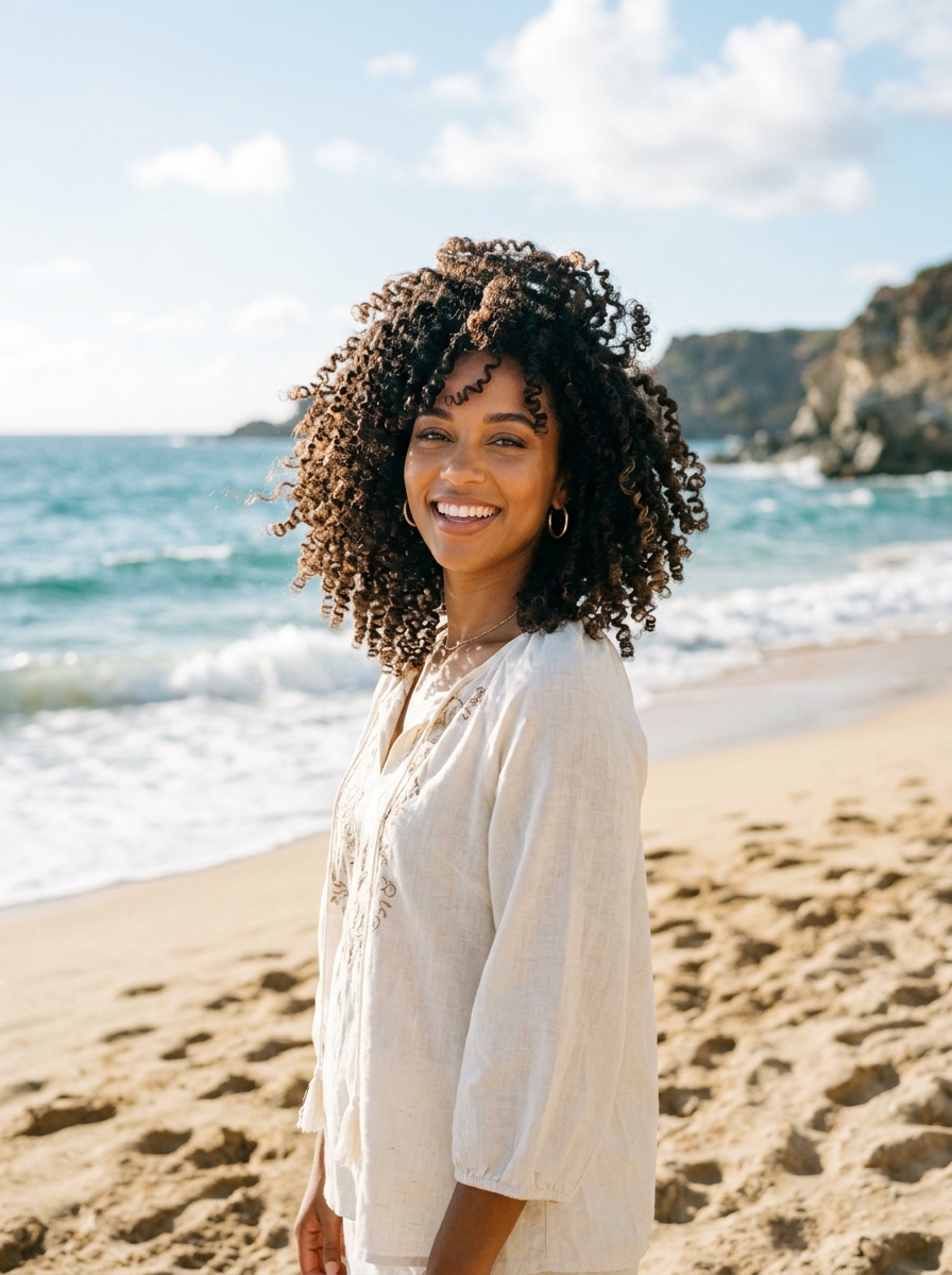 Twist-Out Defined Curls