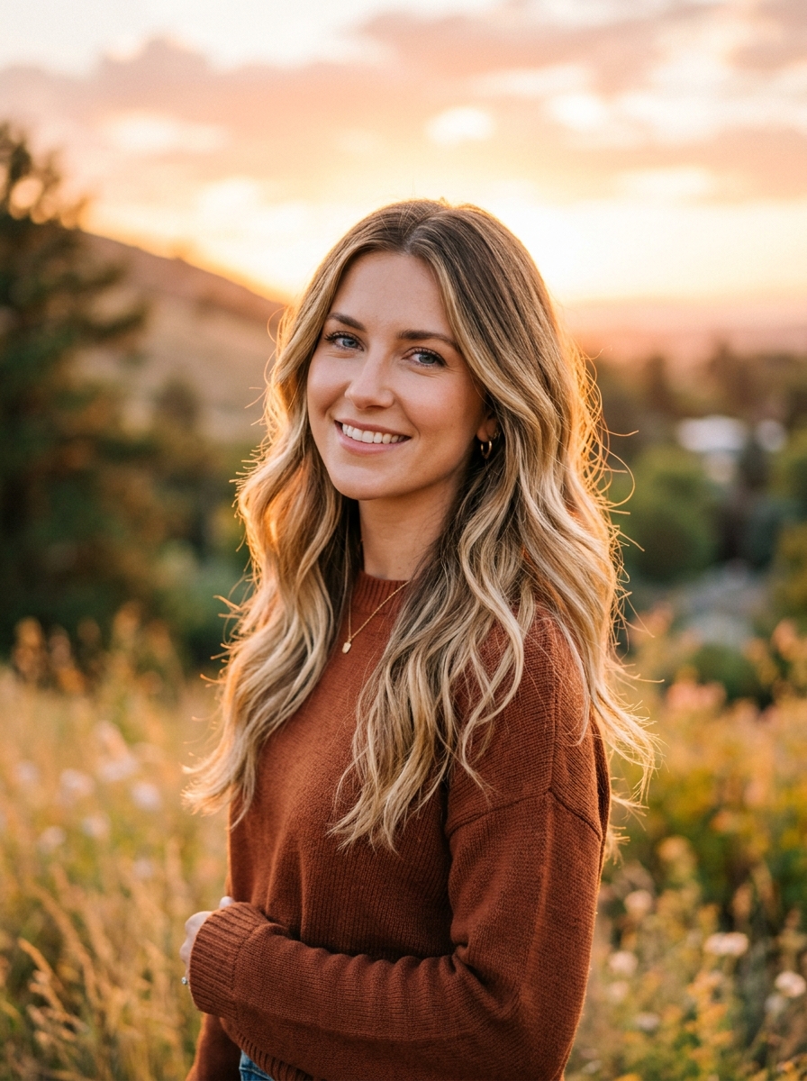 Root-Smudge Ombre on Long Layers