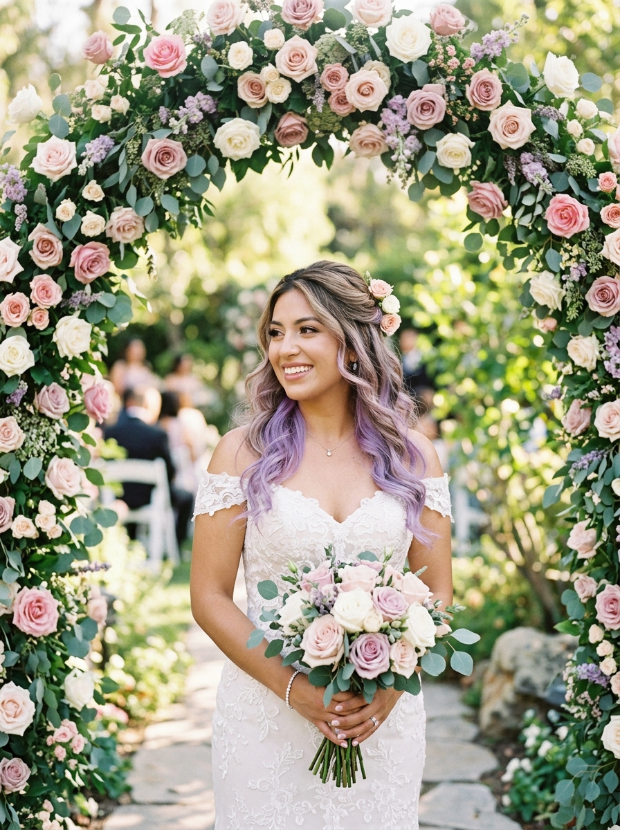 Lavender Whisper Half-Up
