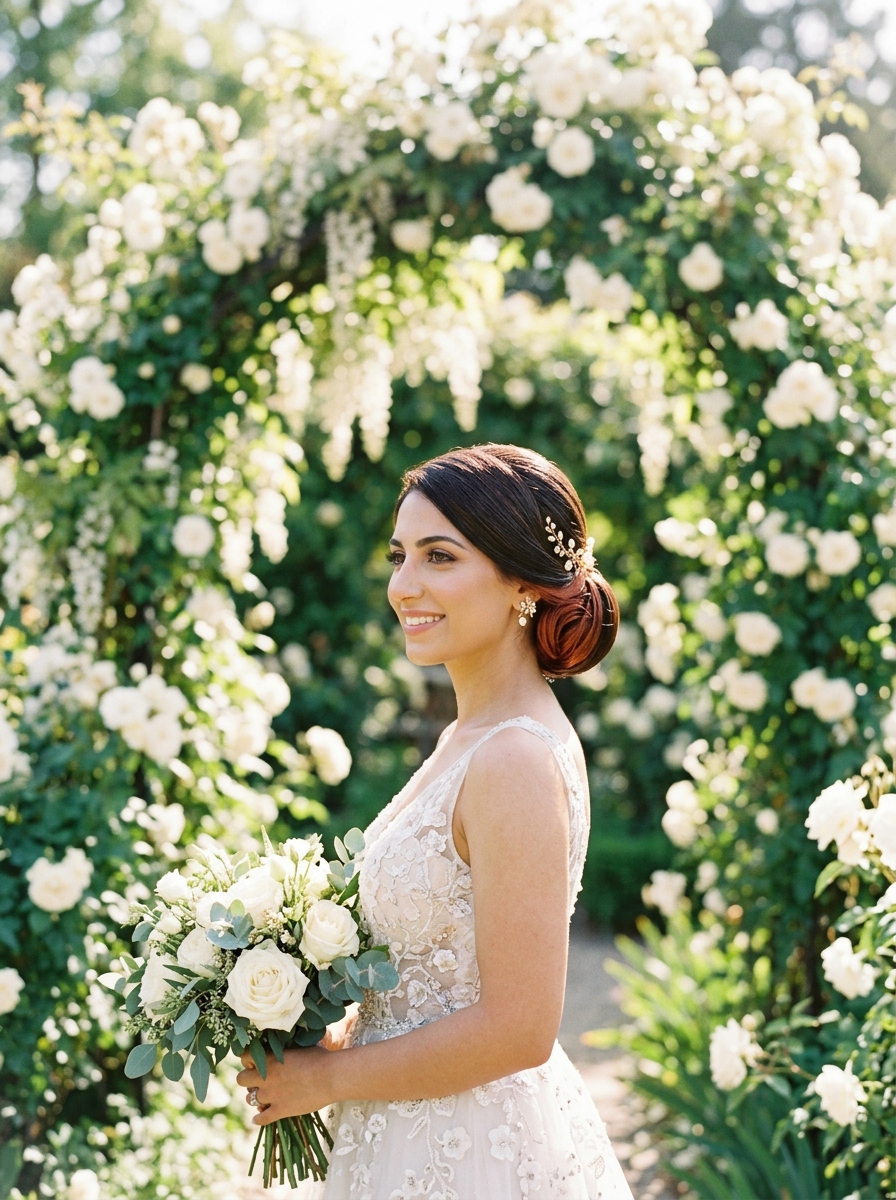 Copper Flame Low Bun