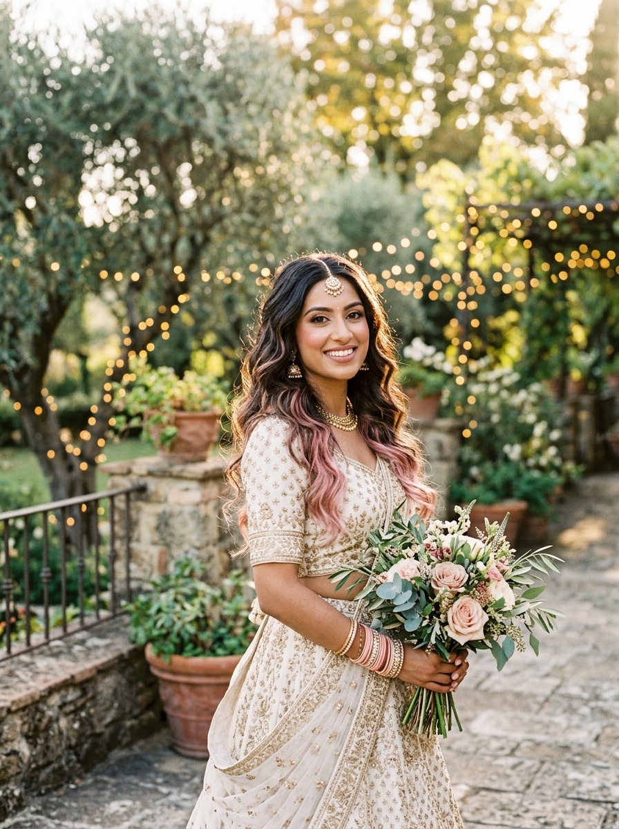 Blush Pink Boho Waves