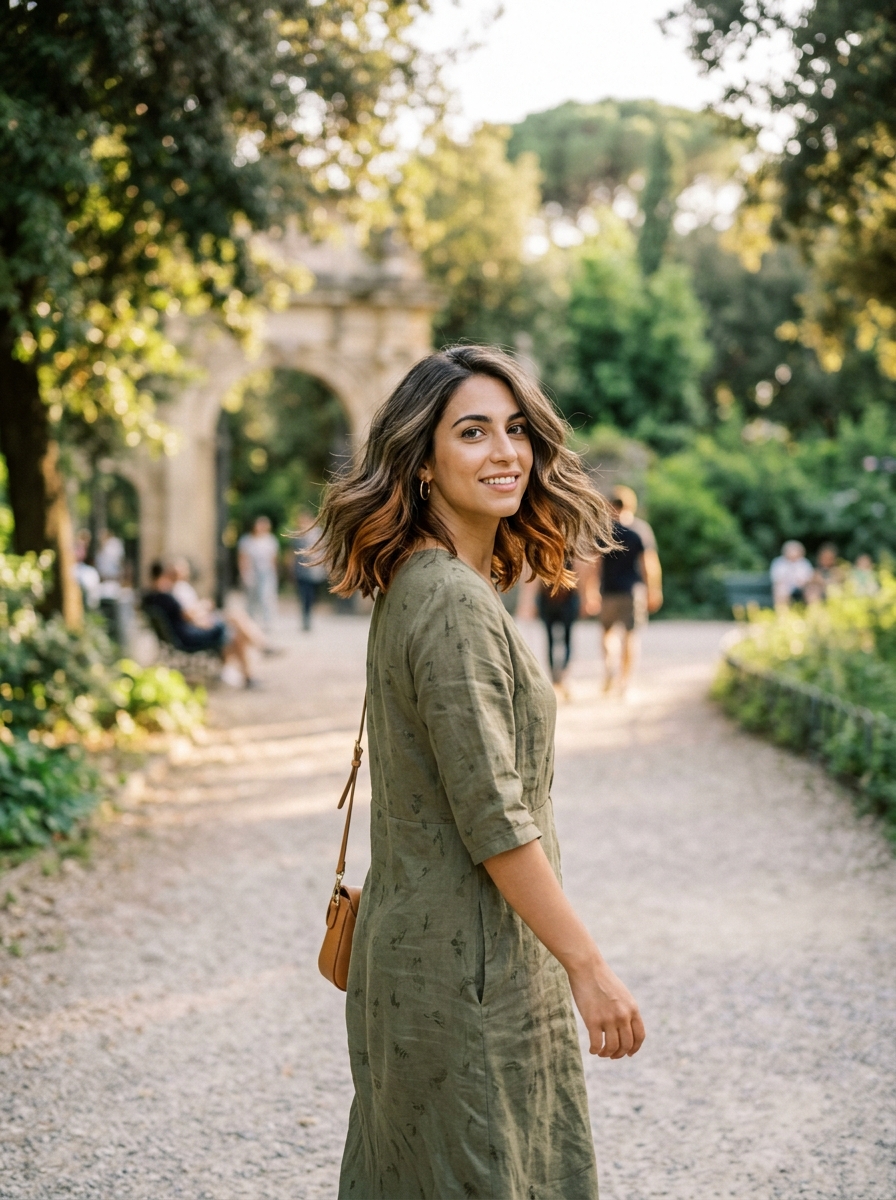 Golden Bronze Peekaboo on Cool Ash Brown Hair