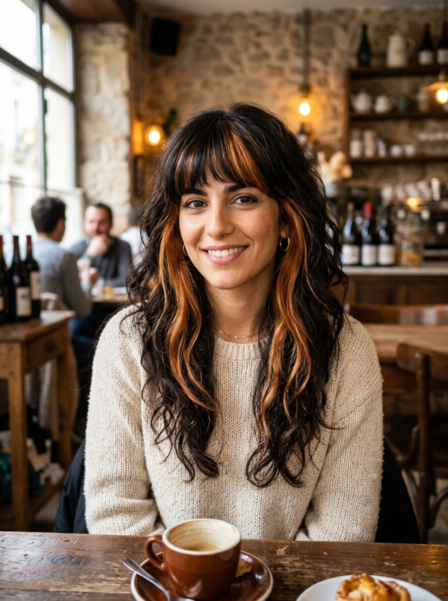 Chunky 90s-Style Two-Tone Peekaboo Streaks