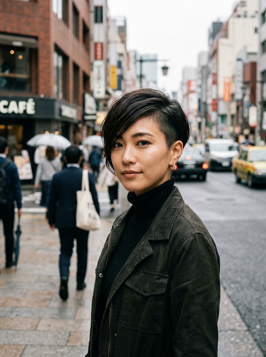 Asymmetrical Diagonal Pixie
