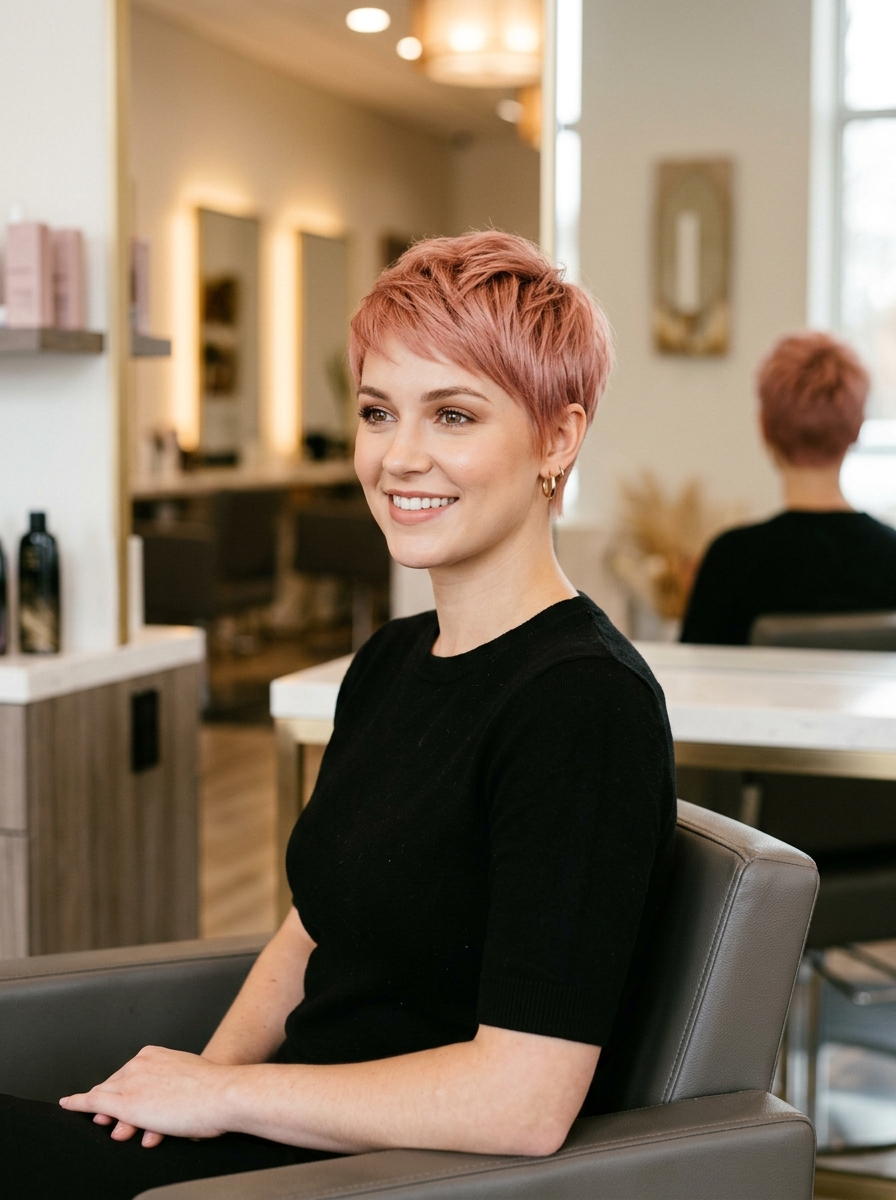 Solid Rose Gold Pixie