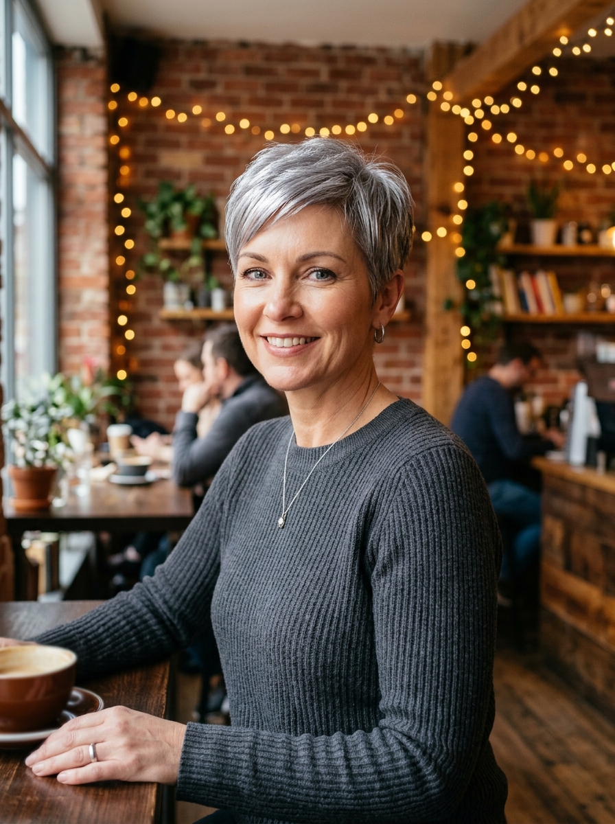 Silver Gray Pixie