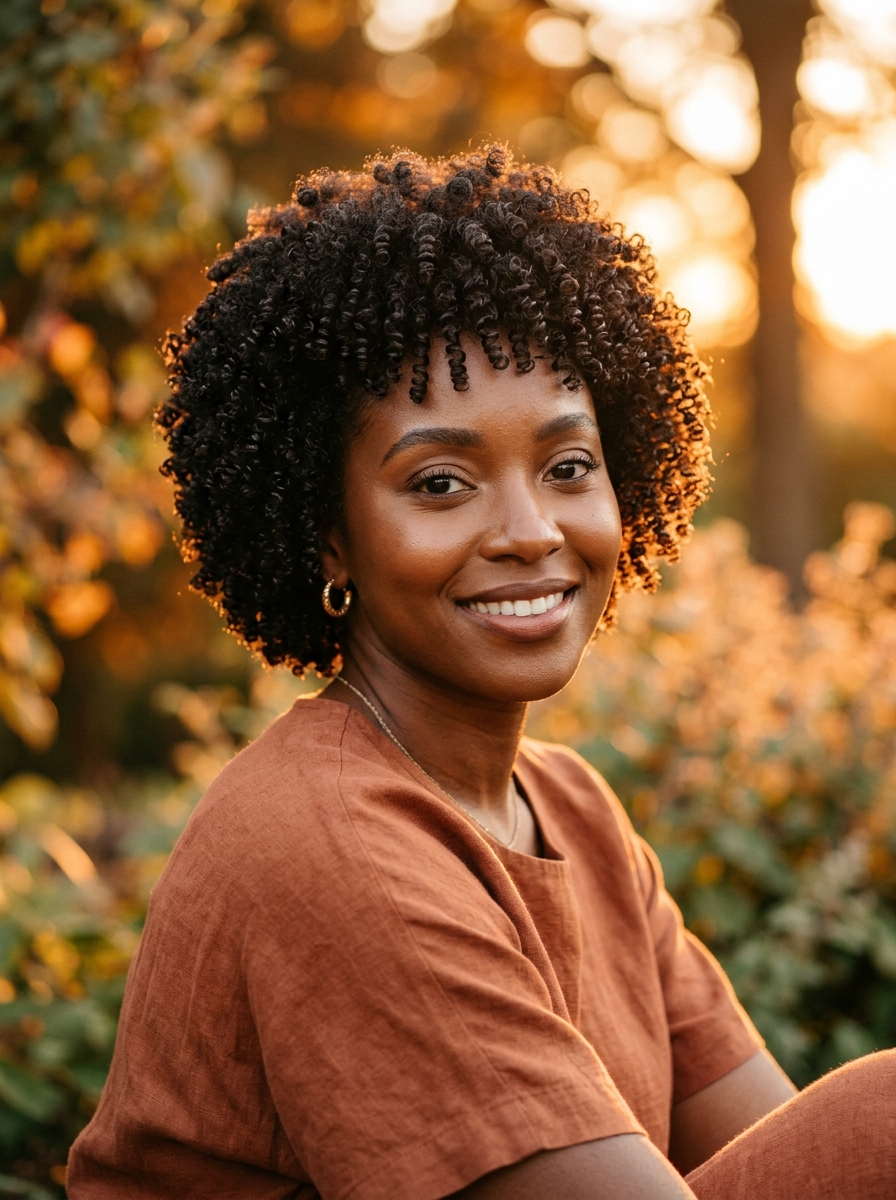 Curly Cropped Halo