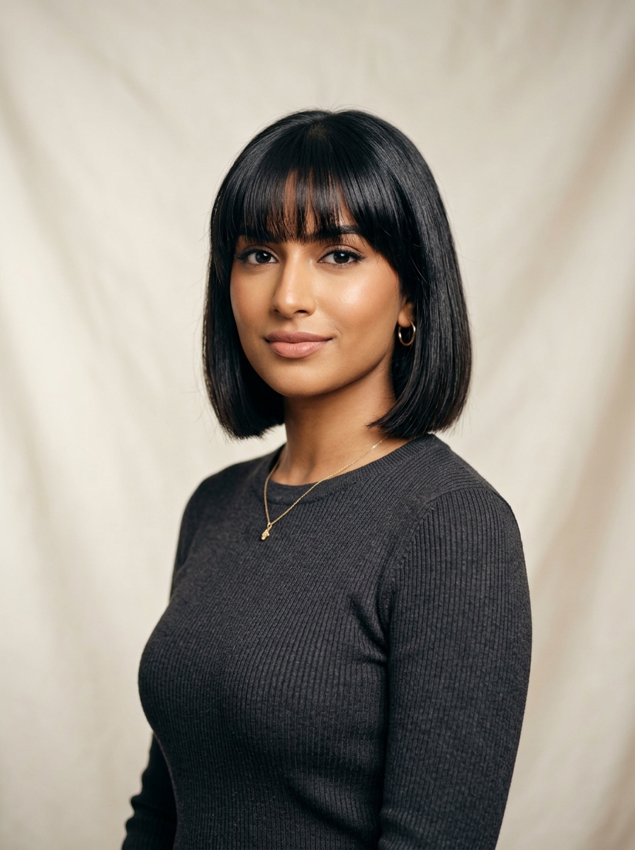 Full-Fringe French Bob