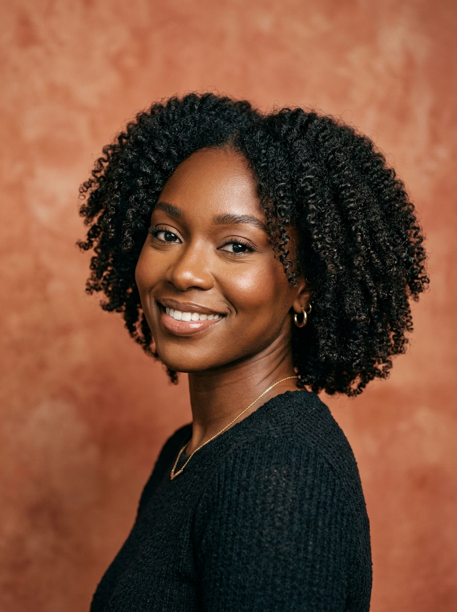 Natural Coily Bob