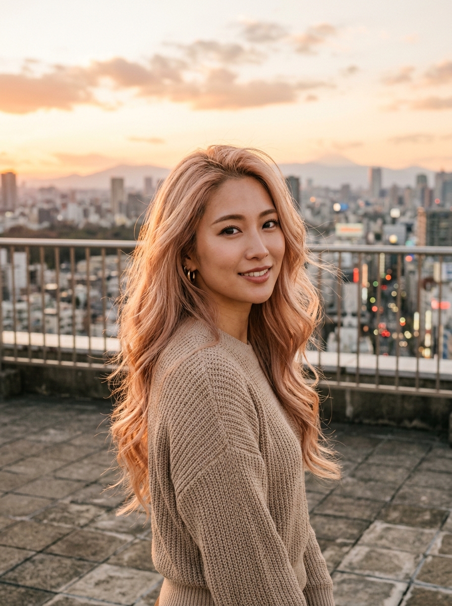 Rose Gold Balayage