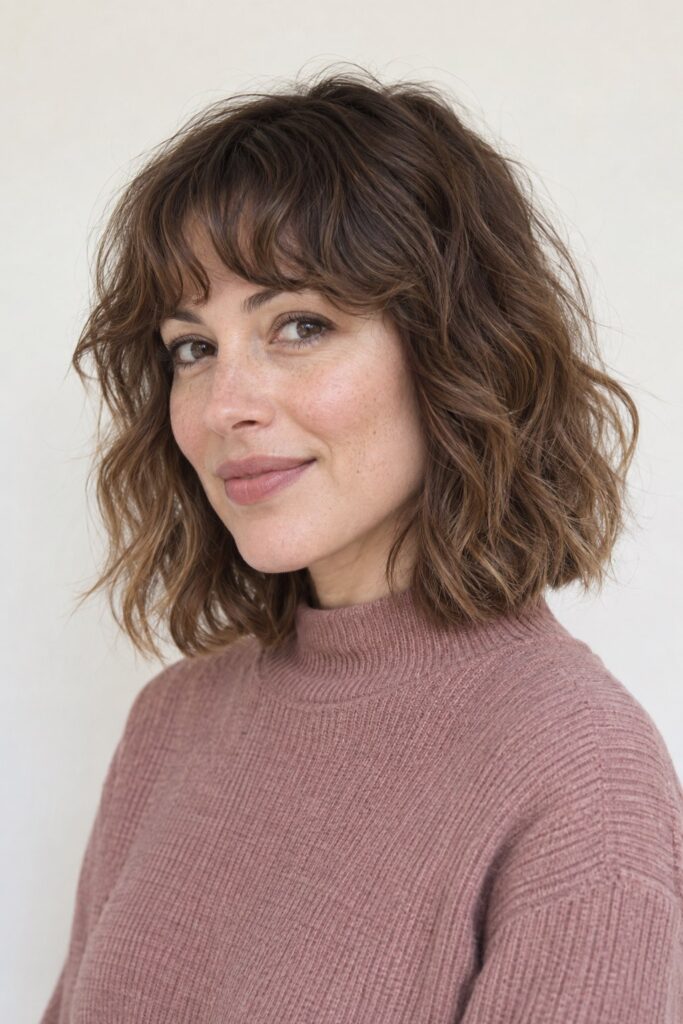 Wavy Fringe with a Lob
