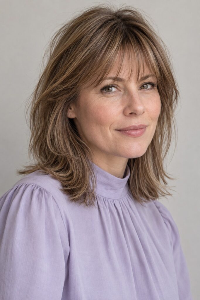 Textured Fringe for Fine Hair