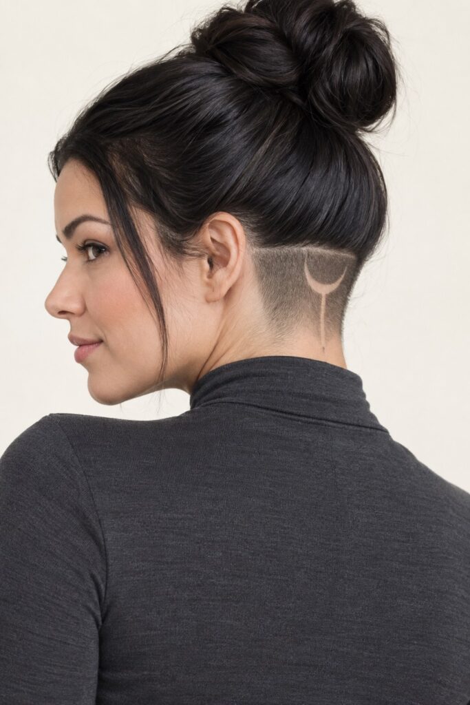 Hidden Undercut with Gothic Design