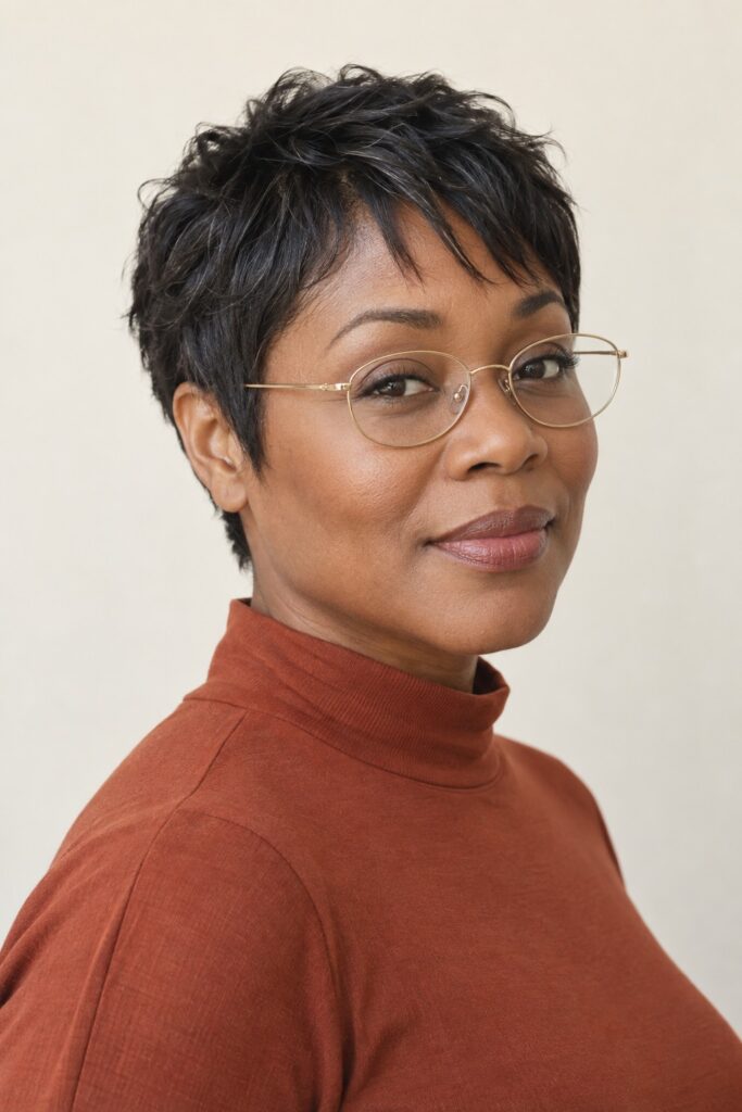 Piecey Bangs with a Pixie Cut