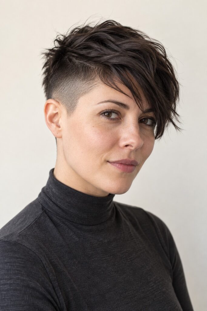 Textured Fringe with an Undercut