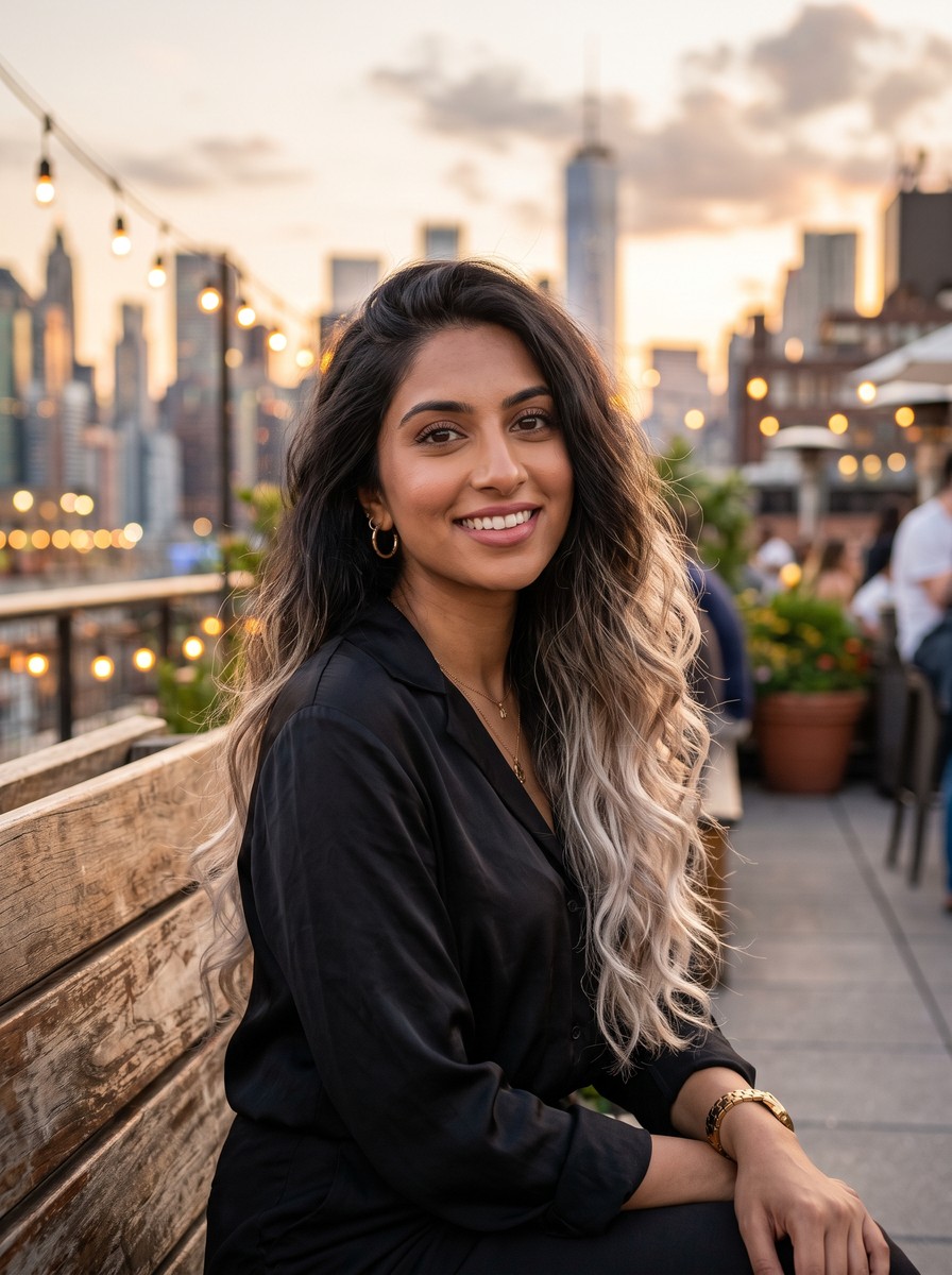 Platinum-Tipped Balayage Ends
