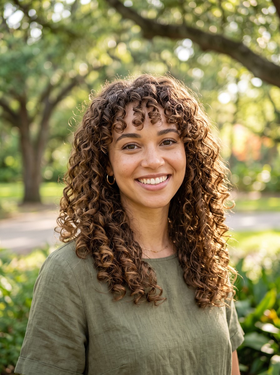 Curly Birkin Bangs Cut Curl by Curl