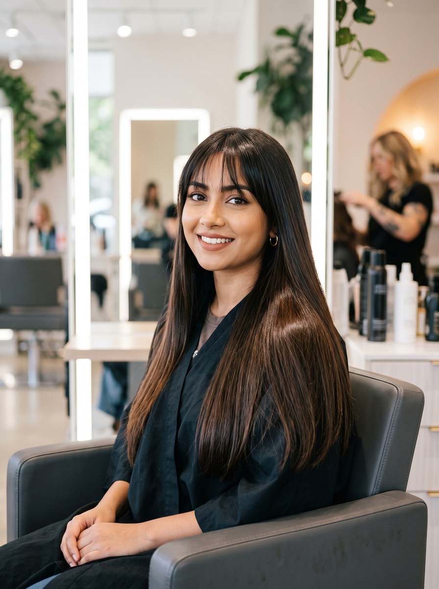 Split-Center Birkin Bangs