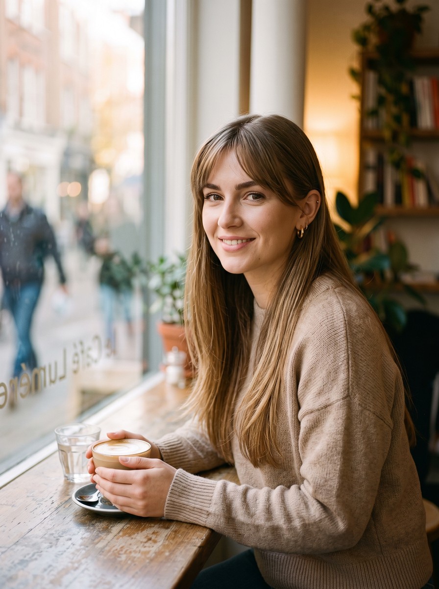 Tucked Birkin Bangs for Off-Duty Days