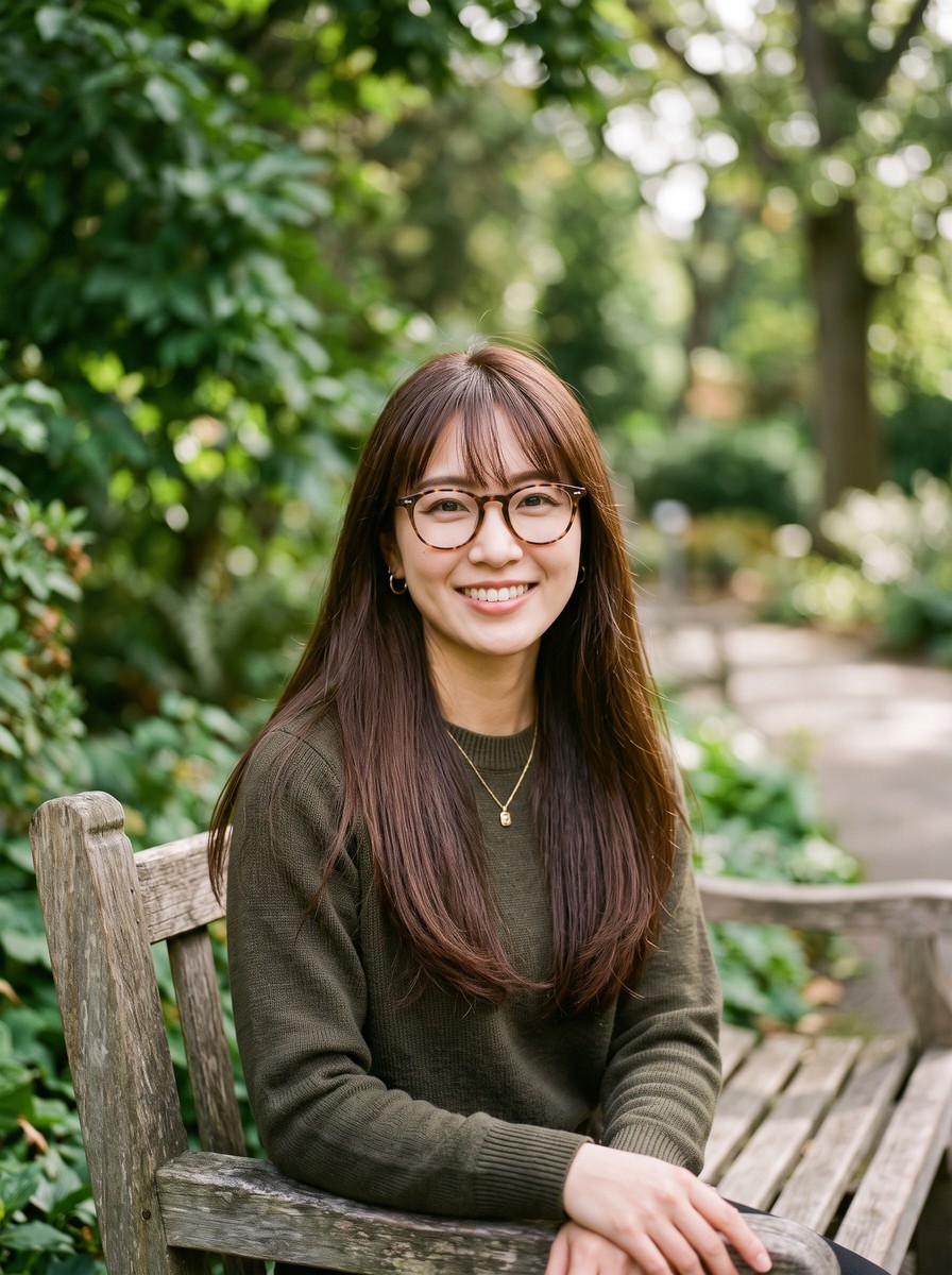 Birkin Bangs with Glasses