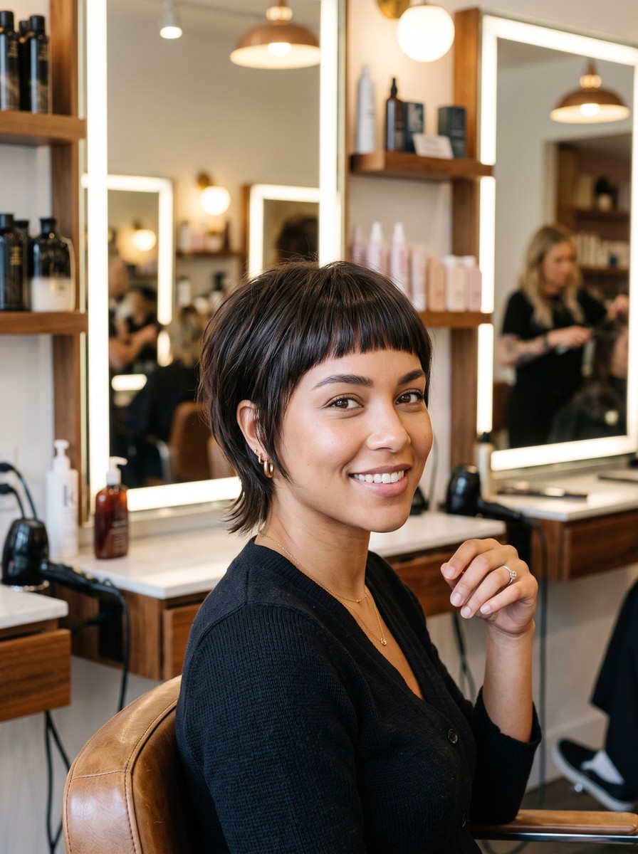 Blunt Micro-Fringe Bixie