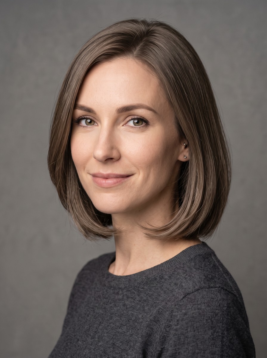 The Chin-Length Bob With Subtle Layers