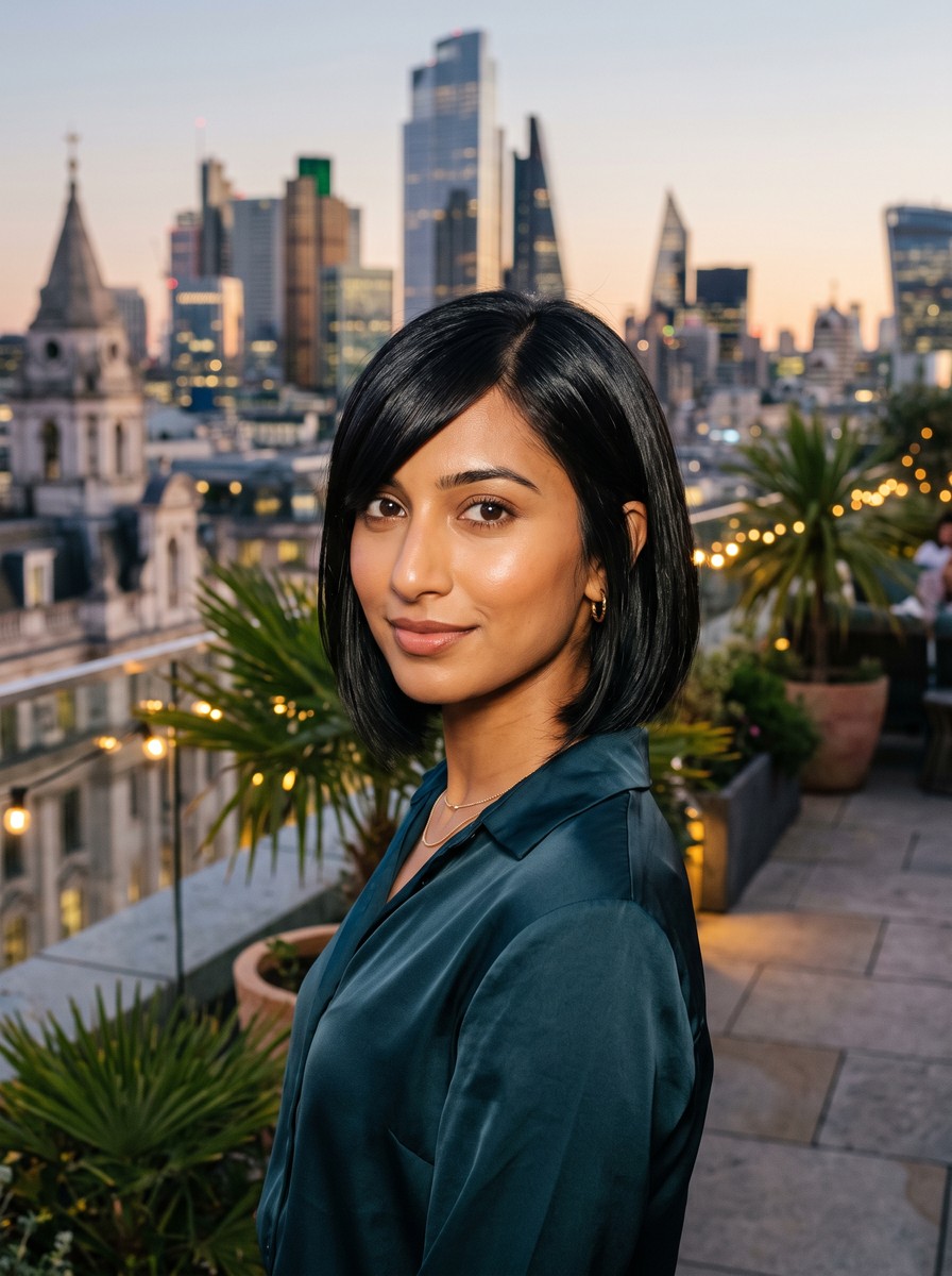 Side-Swept Fringe Bob