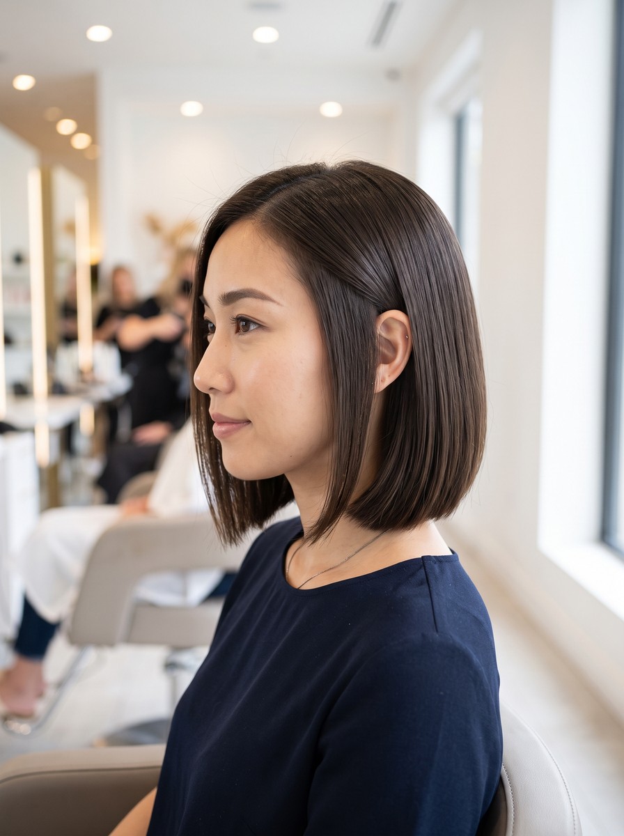 Soft Graduated Bob With Low Back Stacking