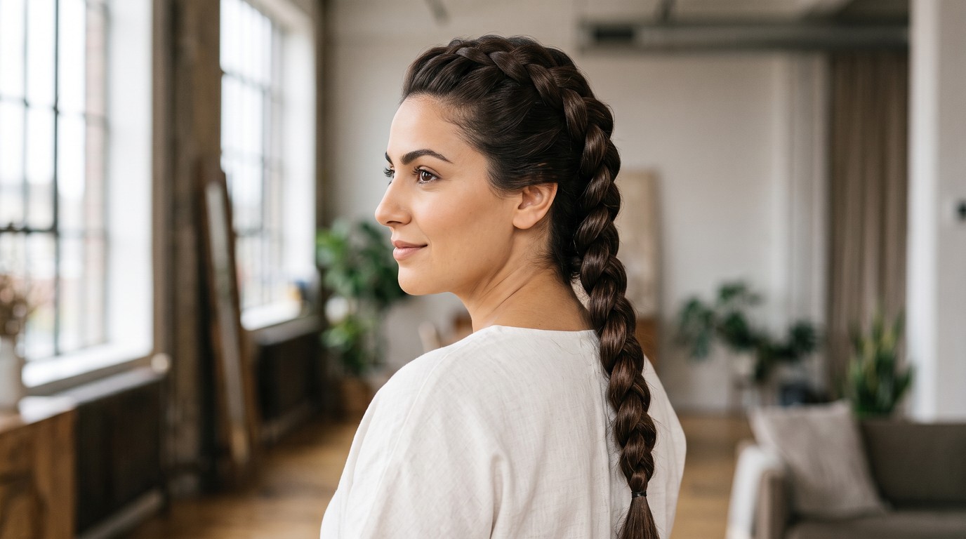 20 Height-Boosting Braided Hairstyle Ideas for Round Faces, From Crown Halos to Waist-Length Knotless Braids