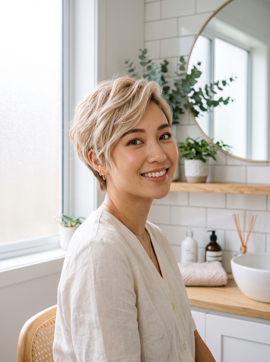 Butter Blonde Pixie
