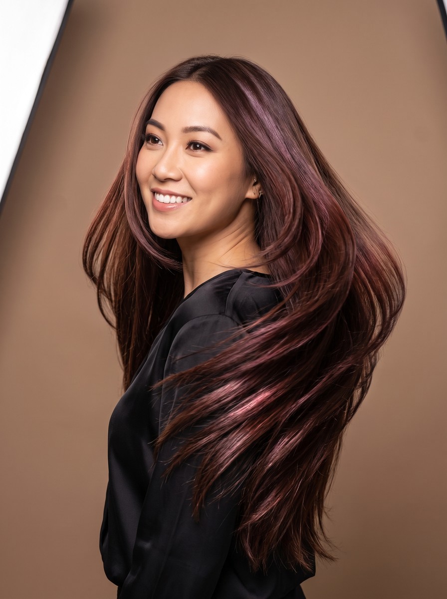 Sleek Long Cherry Cola Layers