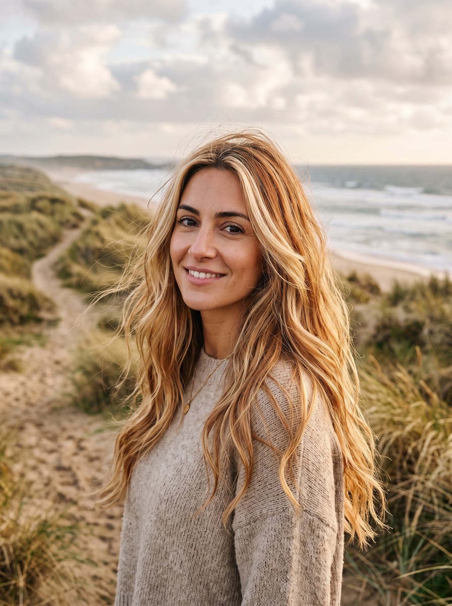 Copper Lowlights for Blondes