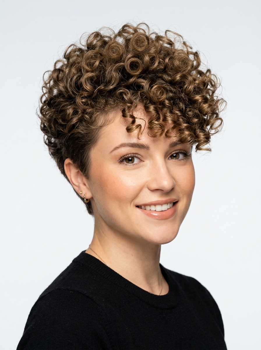 Voluminous Curly Crop