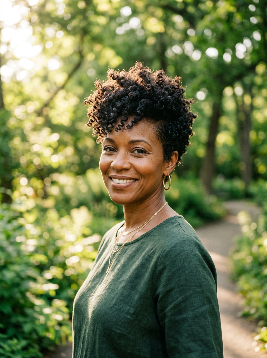 Voluminous Curly Pixie for Fine Hair
