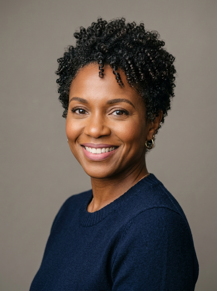 Wash-and-Go Curly Pixie for Natural Hair