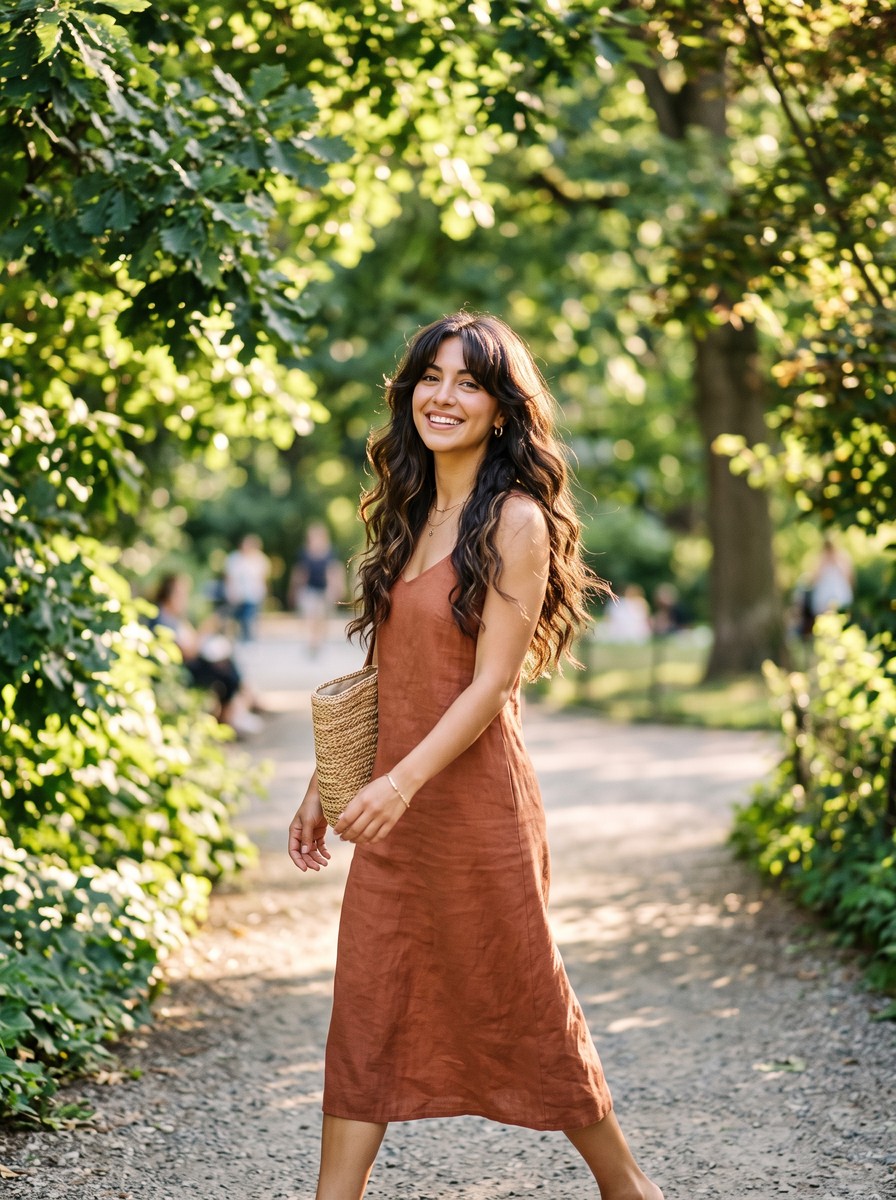 Curtain Bangs on Naturally Wavy Hair