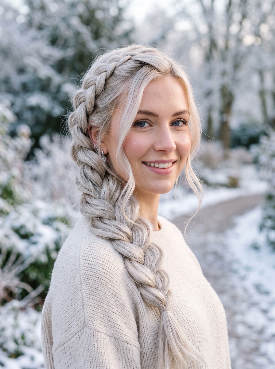 Elsa Pancaked Side Braid