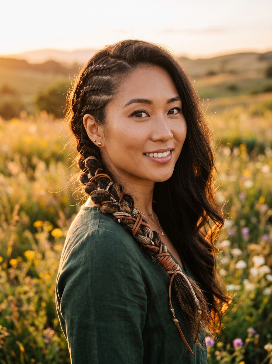 Viking Shieldmaiden Side Braids