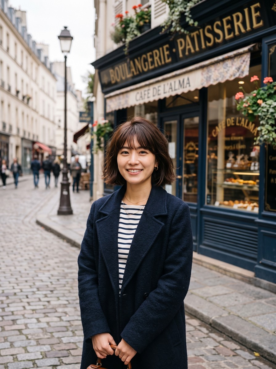 Chin-Length French Bob