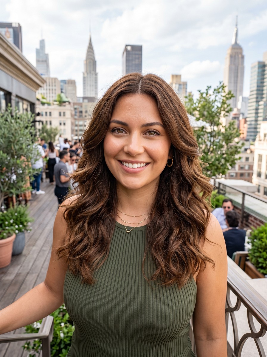 Feathered Waves for Wavy Hair
