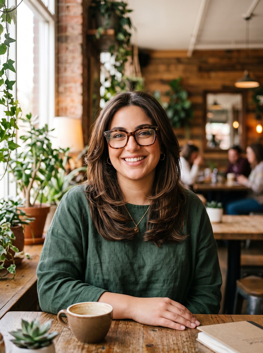 Glasses-Friendly Feathered Cut