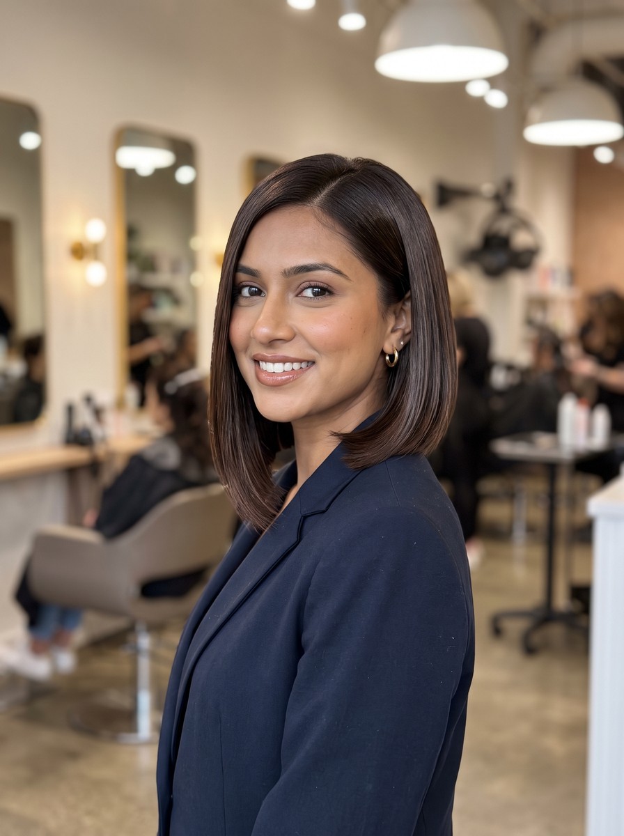 Chin-Length A-Line Bob