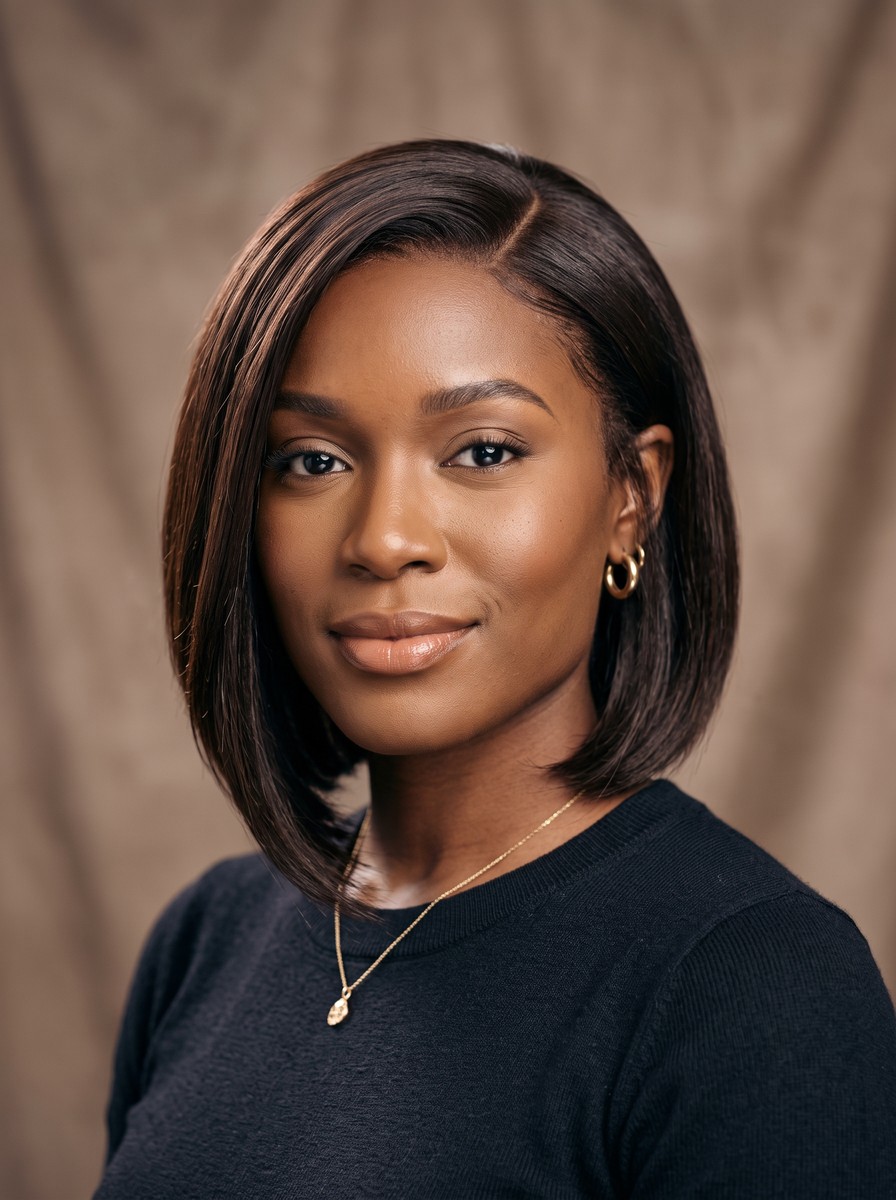 Angled Bob That Dips Past the Jaw