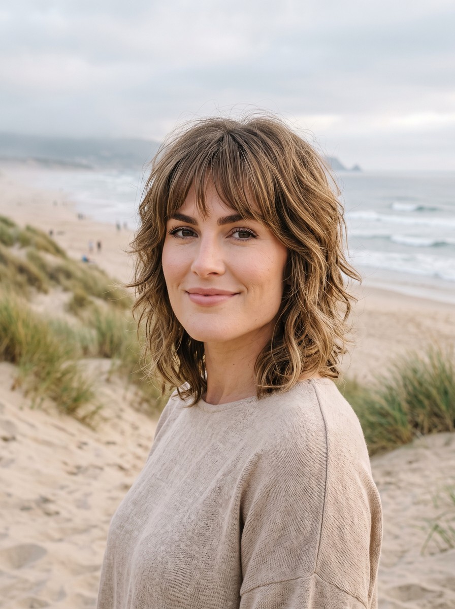 Chin-to-Shoulder Shag With a Full Wispy Fringe
