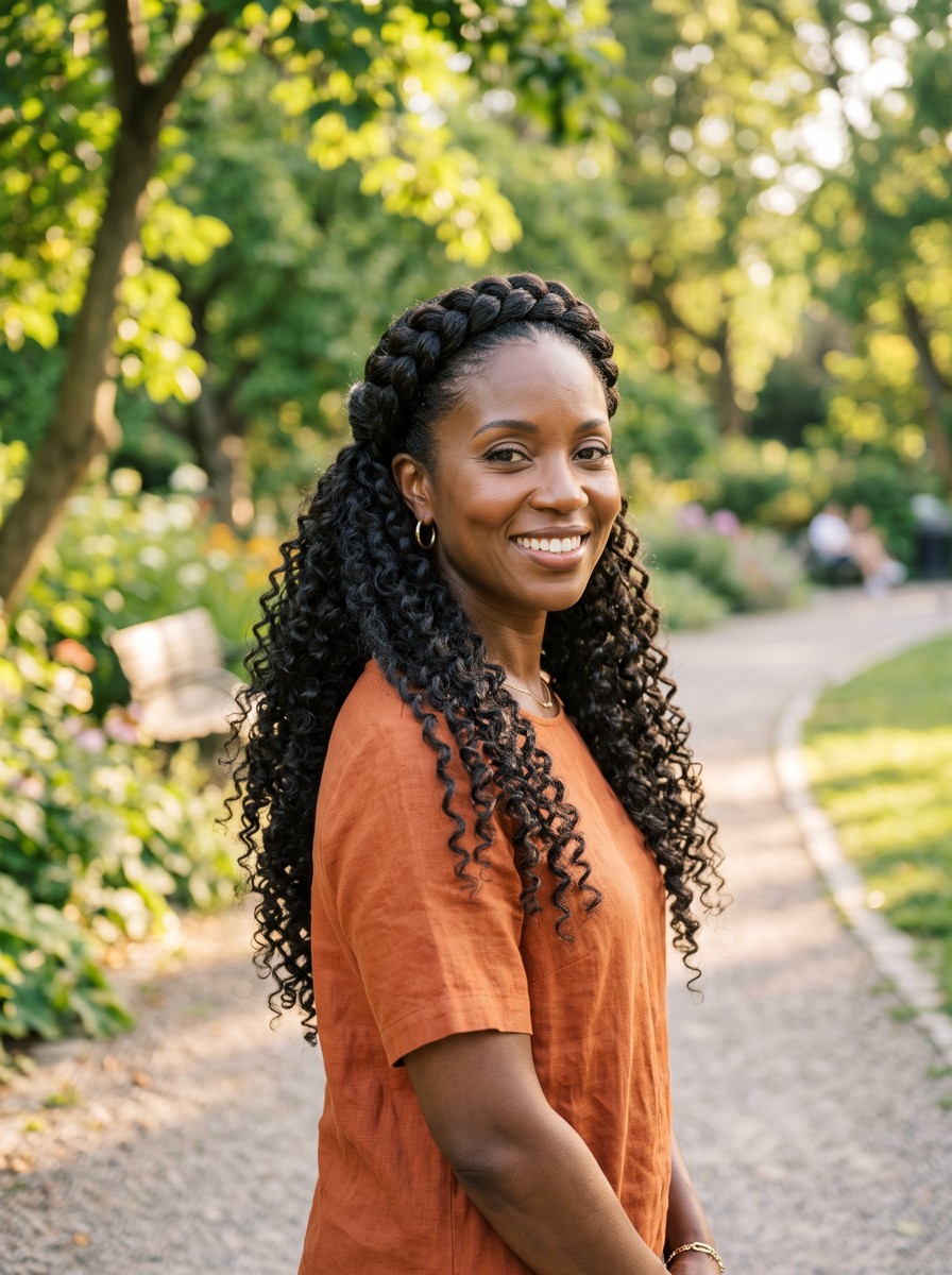 Braided Headband Half-Up
