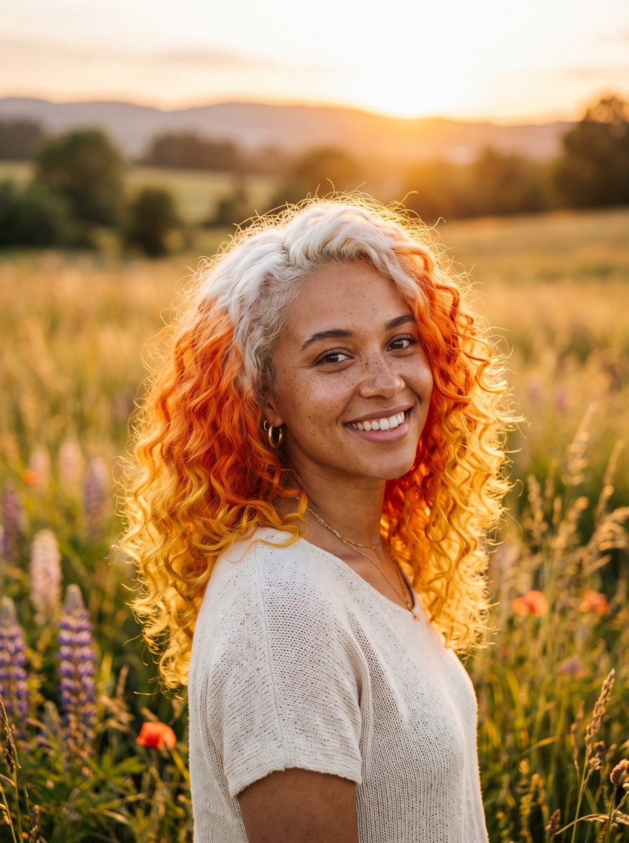Candy Corn Three-Tone Ombré