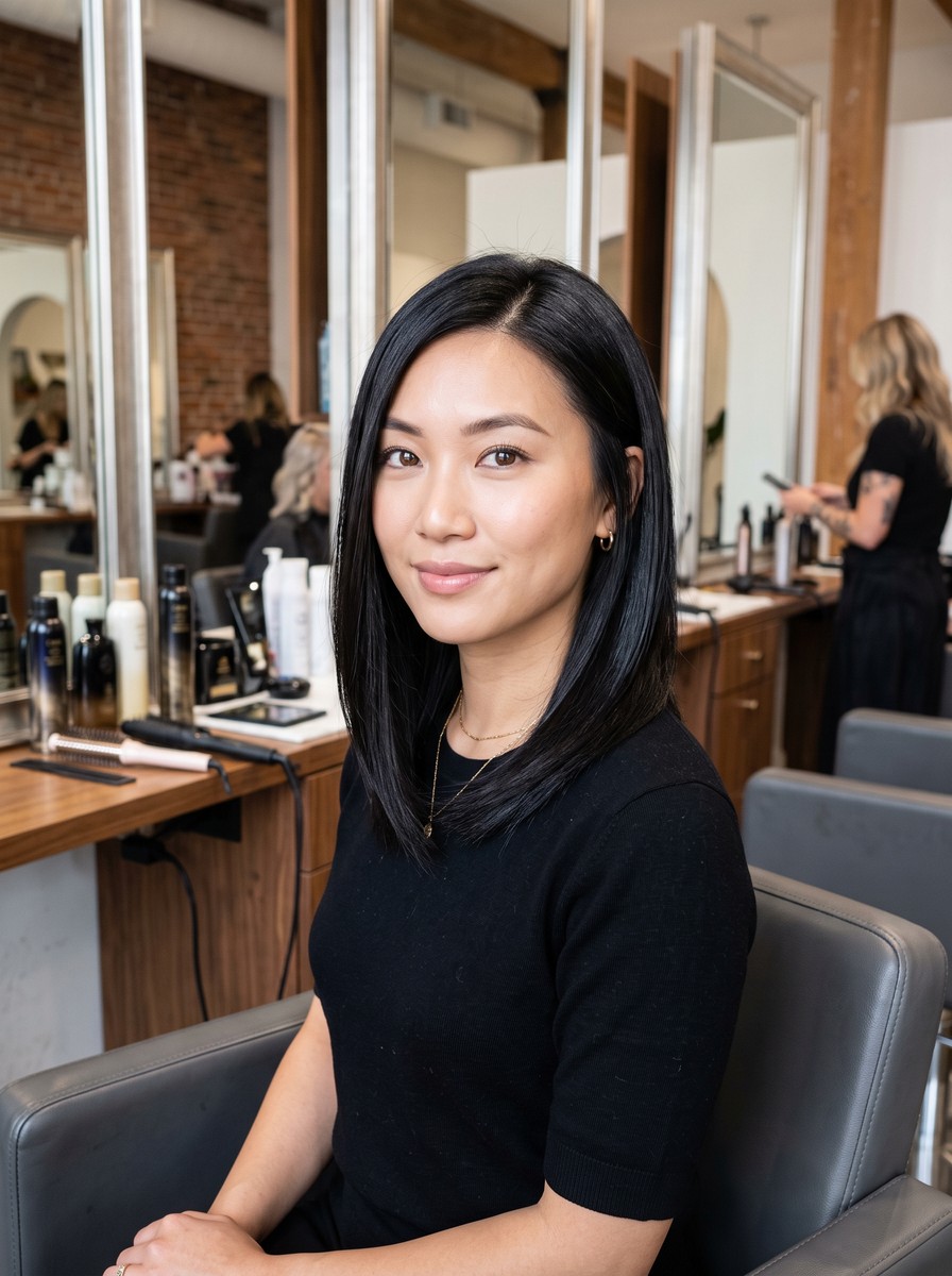 Angled Lob, Longer in Front
